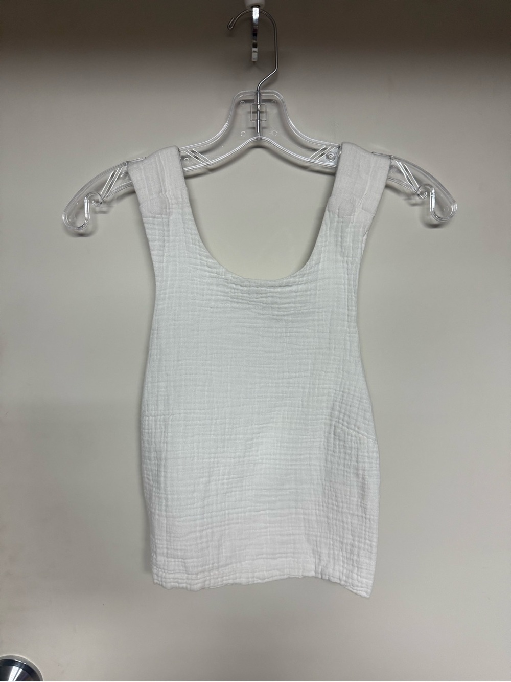 The Normal Brand puckered gauze open back tank top